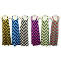 Ladies Long Dress Chevron Print Assorted Colors